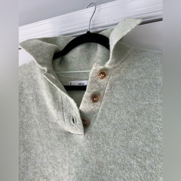 Mango green oversized sweater - Picture 3 of 4